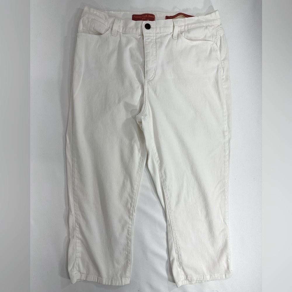 NYDJ Tummy tuck jeans capri white size 12